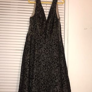 Black and nude dress